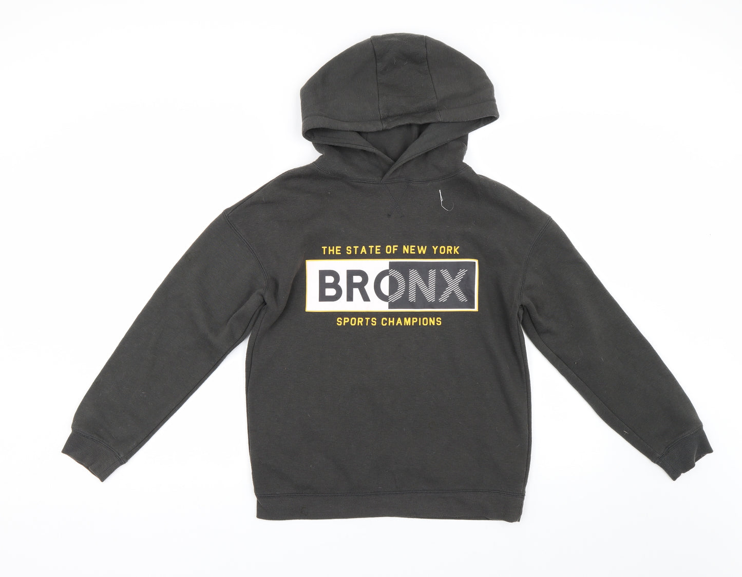 Primark Boys Grey   Pullover Hoodie Size 12-13 Years  - Bronx