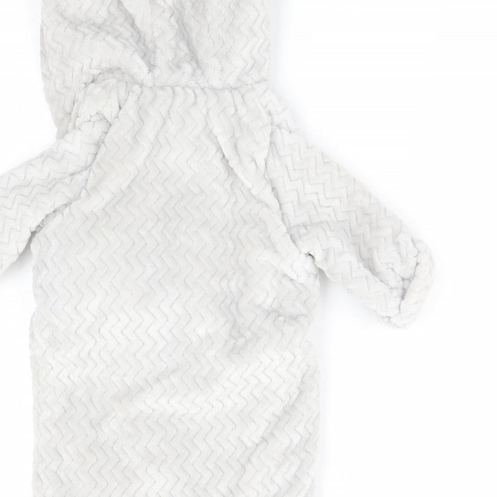 F&F Baby Grey Solid Fleece  Gown Size 3-6 Months