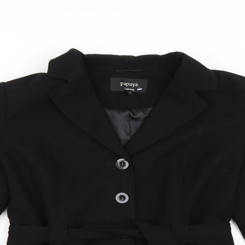 Papaya Womens Black   Jacket  Size 20