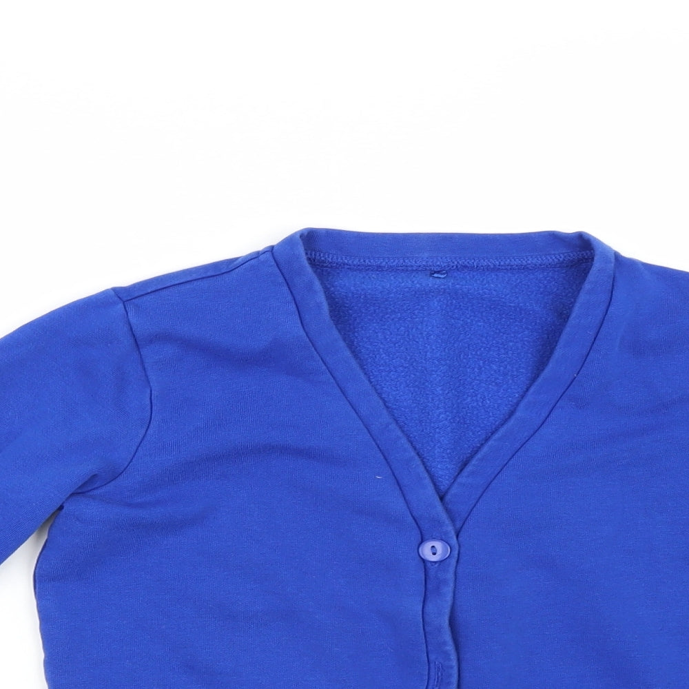 George Girls Blue   Cardigan Jumper Size 8-9 Years  - School
