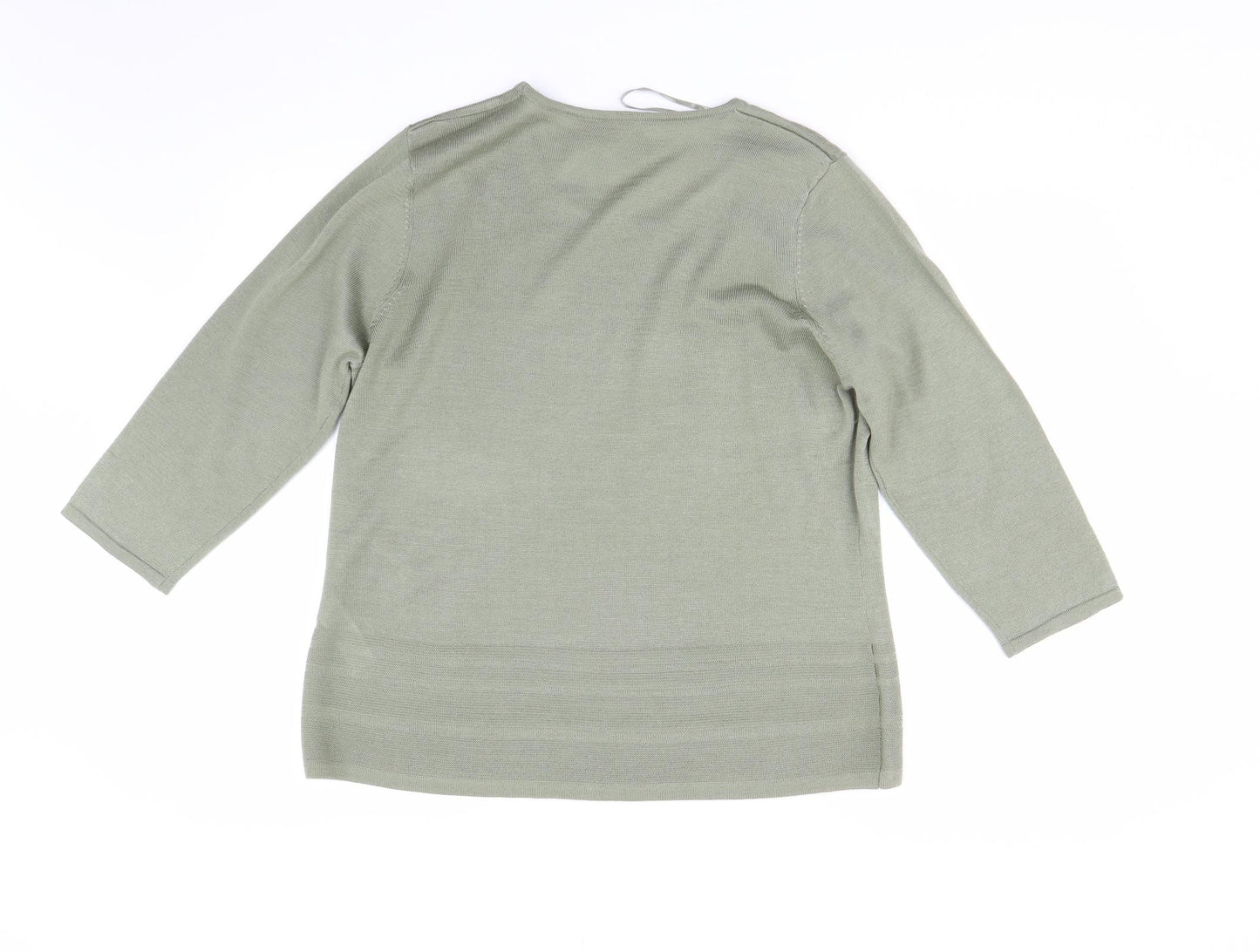Eastex Womens Green  Knit Pullover Jumper Size 18