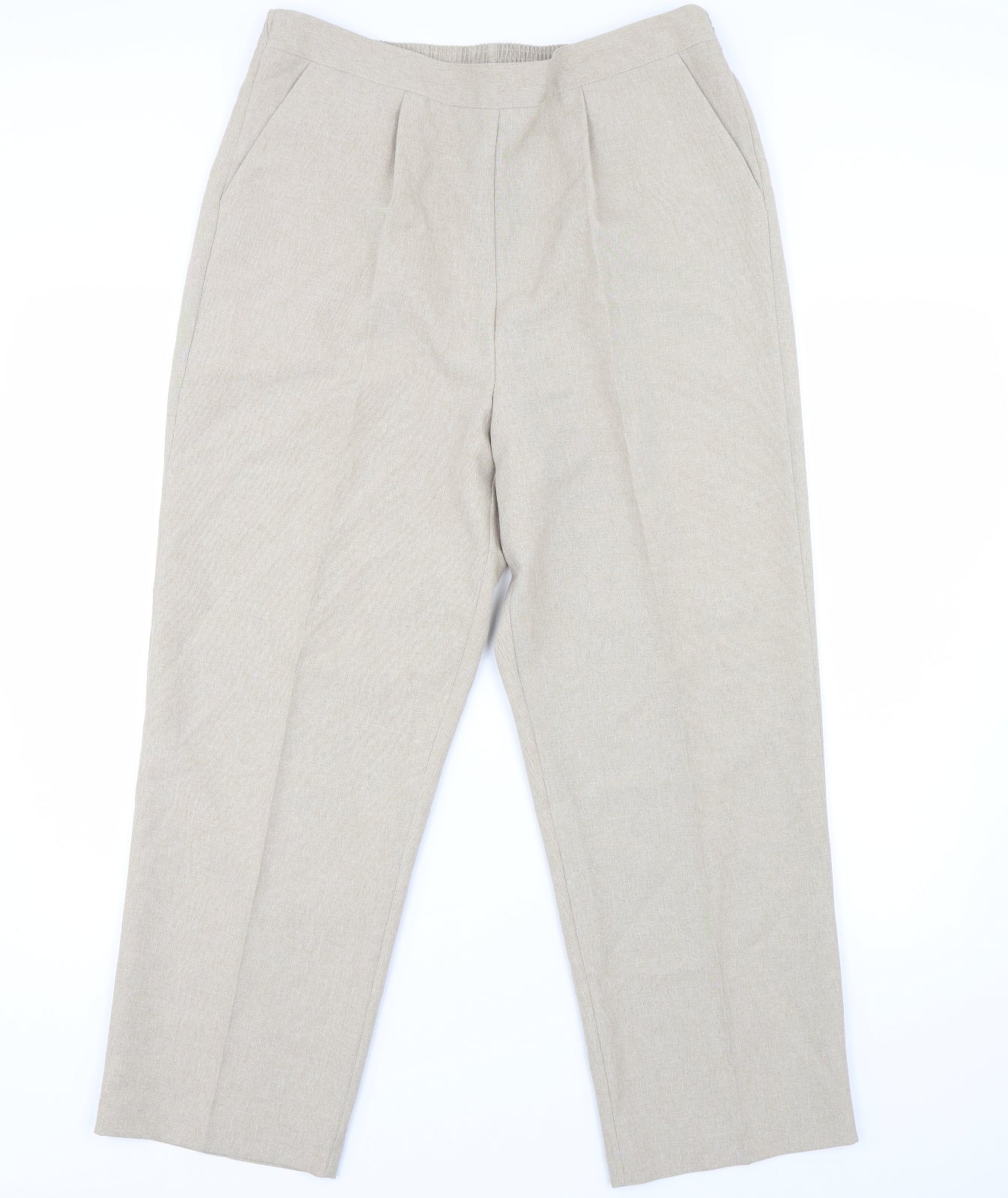 Bonmarché Womens Beige   Trousers  Size 16 L26 in