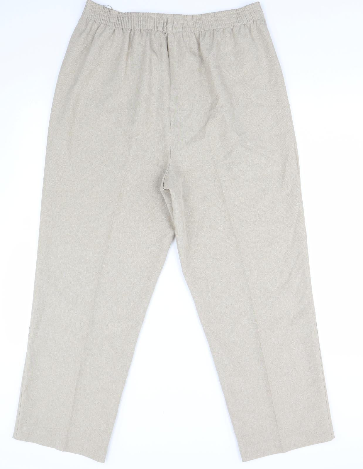 Bonmarché Womens Beige   Trousers  Size 16 L26 in