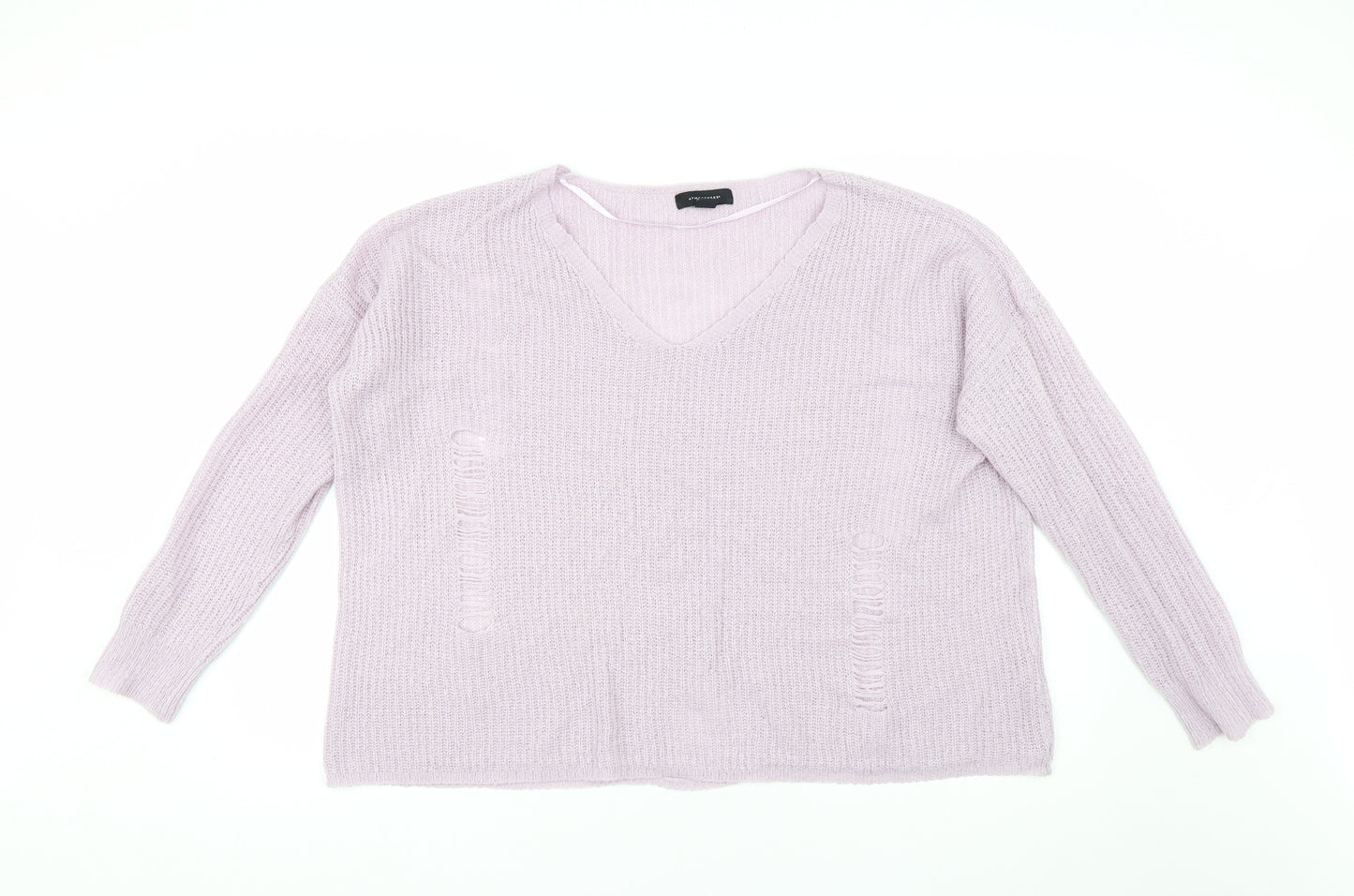 Primark Womens Purple  Knit Pullover Jumper Size L