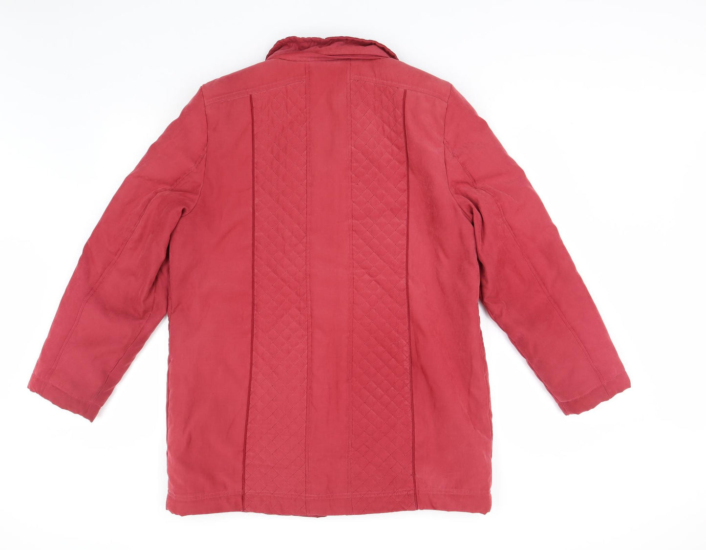 Preworn Womens Red   Overcoat Coat Size M