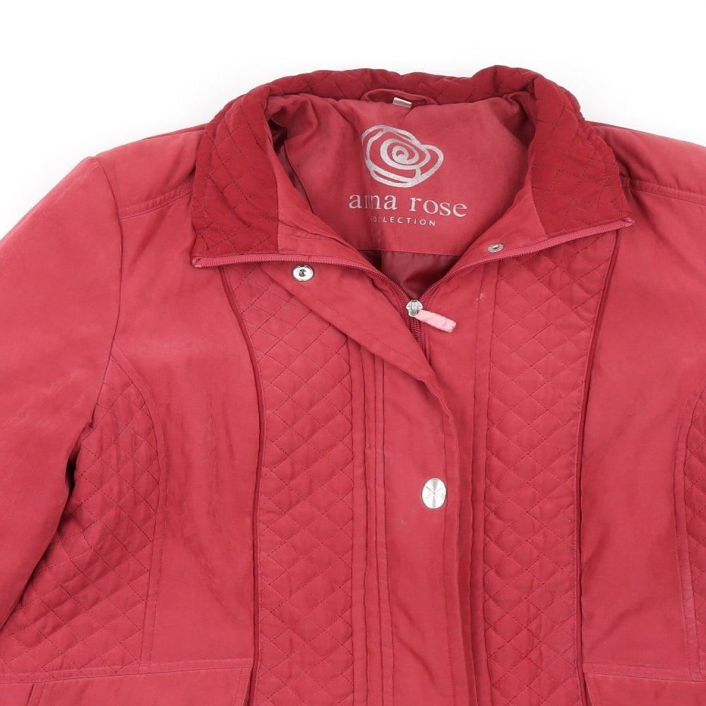 Preworn Womens Red   Overcoat Coat Size M