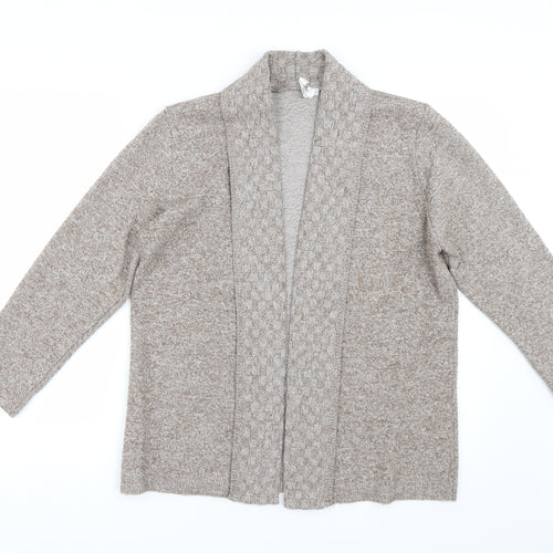 Review Womens Brown  Knit Cardigan Jumper Size M