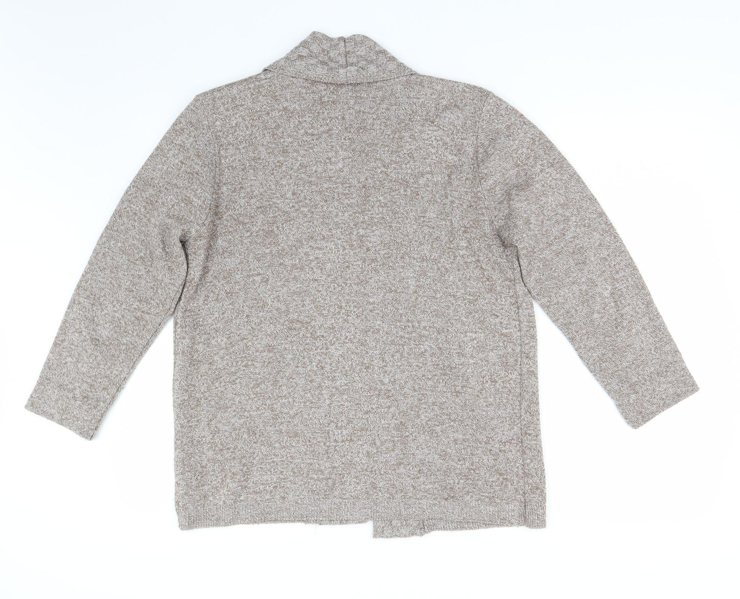 Review Womens Brown  Knit Cardigan Jumper Size M