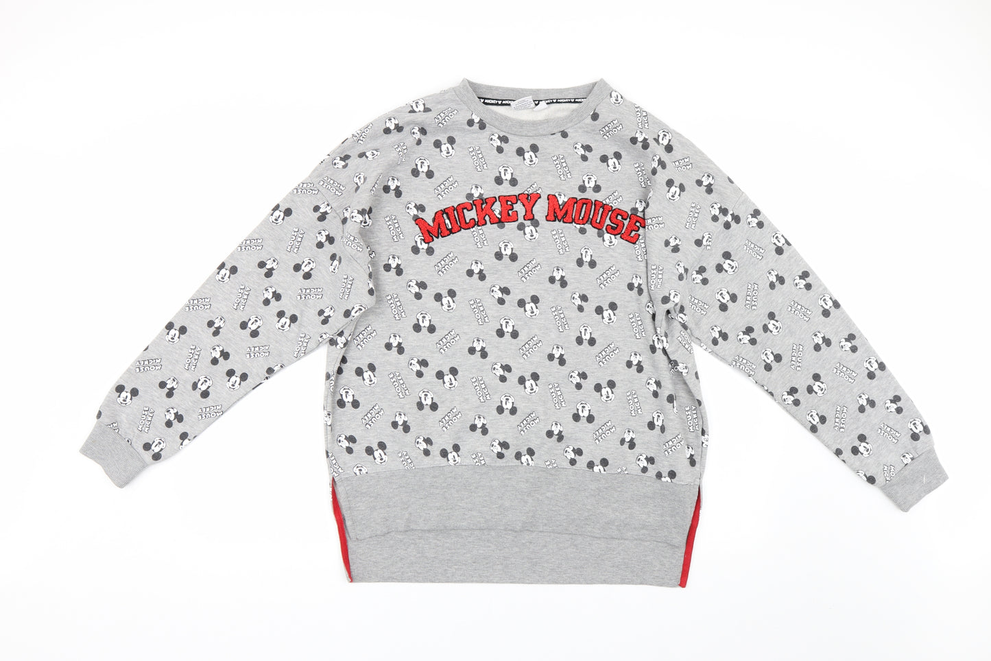 Primark Womens Grey   Pullover Sweatshirt Size 12  - Disney Mickey Mouse
