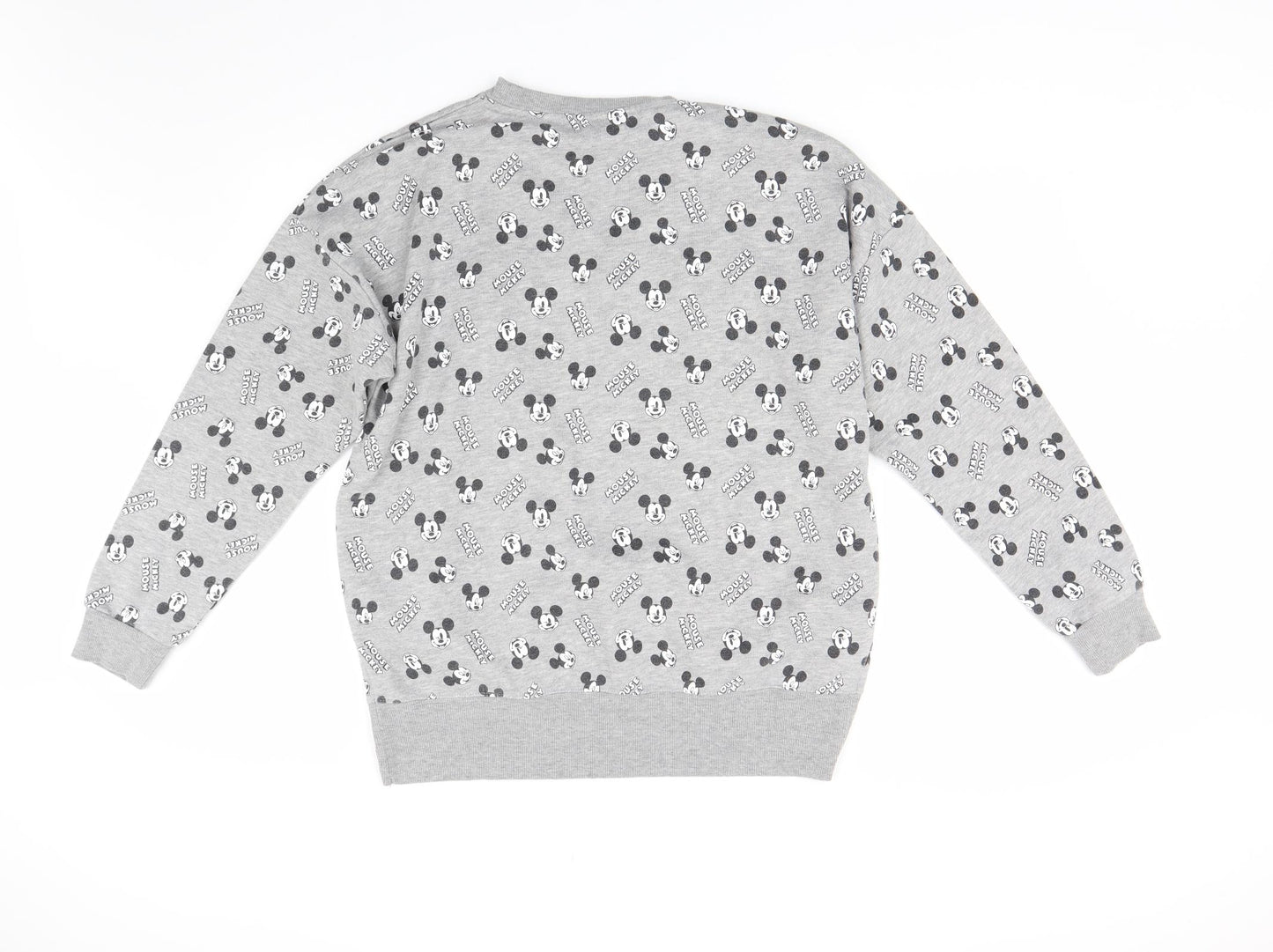 Primark Womens Grey   Pullover Sweatshirt Size 12  - Disney Mickey Mouse