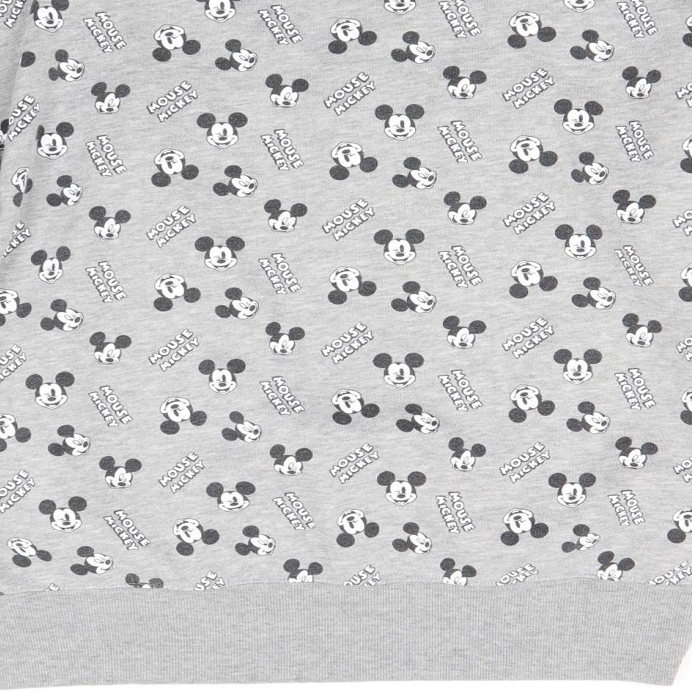Primark Womens Grey   Pullover Sweatshirt Size 12  - Disney Mickey Mouse