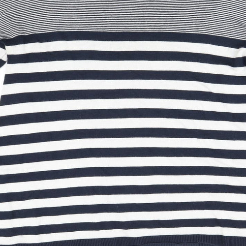 Primark Womens Blue Striped Knit Pullover Jumper Size 8