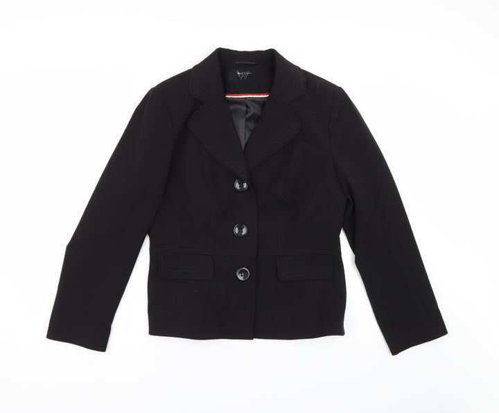 BHS Womens Black   Jacket Suit Jacket Size 12