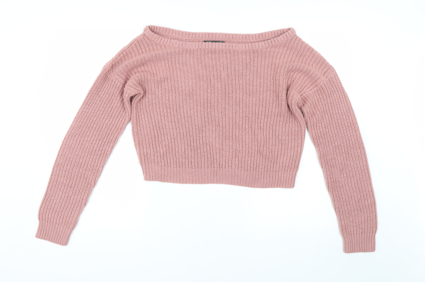 Missguided Womens Pink  Knit Pullover Jumper Size M