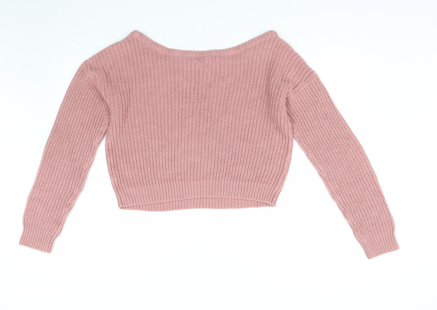 Missguided Womens Pink  Knit Pullover Jumper Size M