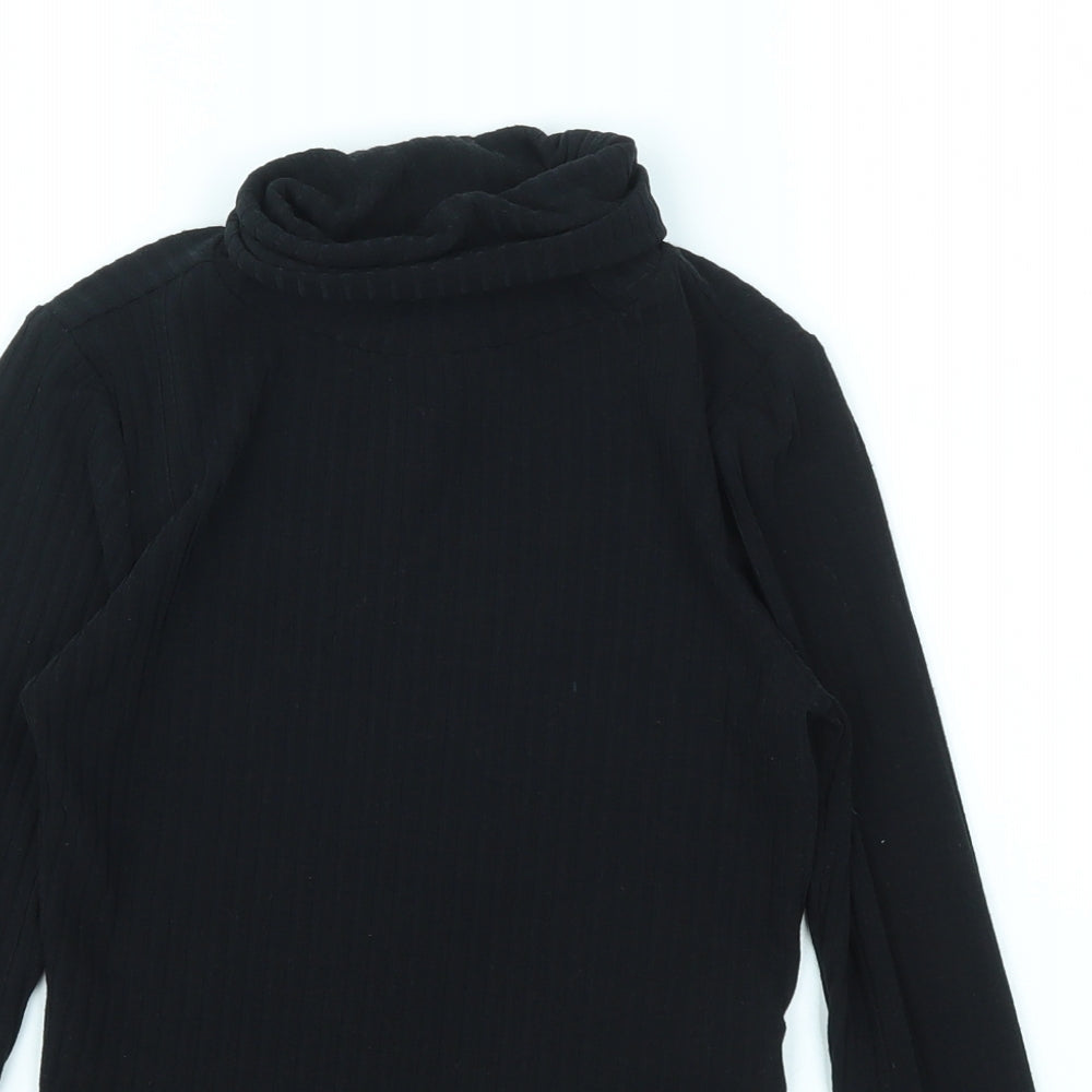 NEW LOOK  Girls Black   Basic T-Shirt Size 10-11 Years