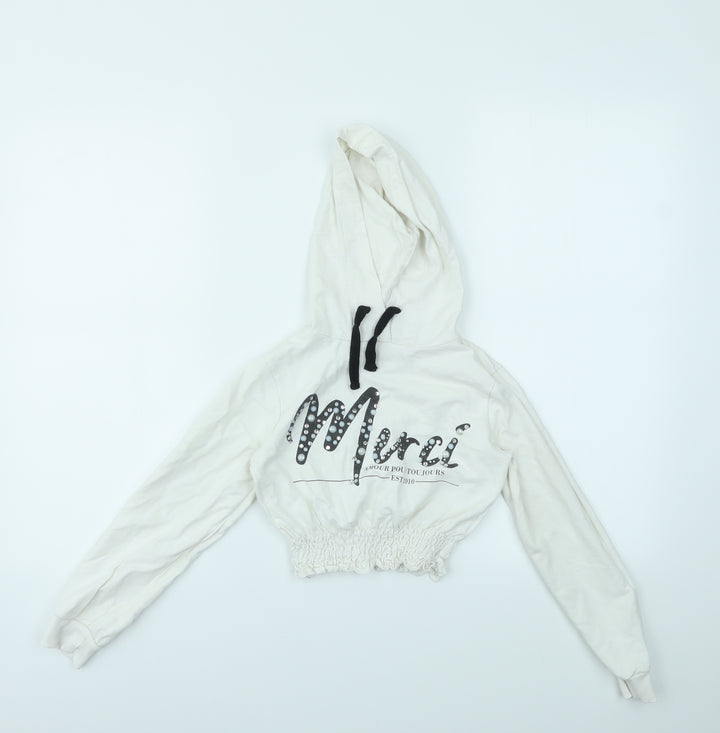 Select Girls White   Pullover Jumper Size 9 Years
