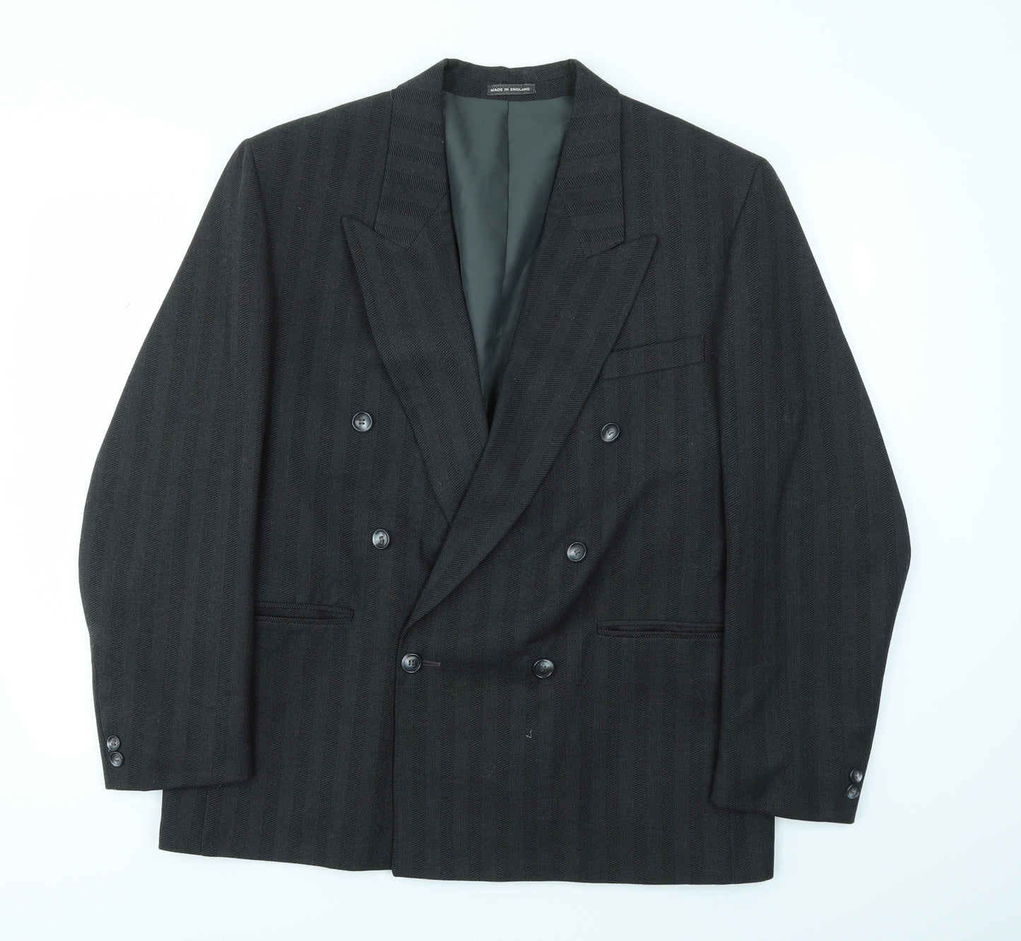 Basix Mens Black   Jacket Blazer Size 42