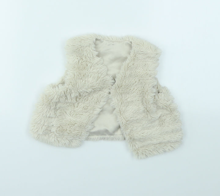 George Girls Ivory Cardigan Jumper Size 9-12 Months