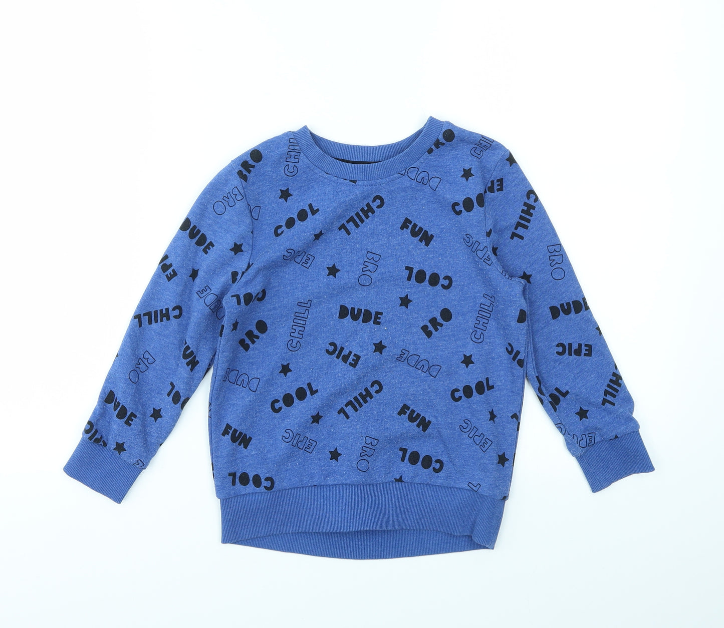 George Boys Blue   Pullover Jumper Size 4-5 Years