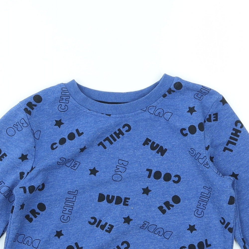 George Boys Blue   Pullover Jumper Size 4-5 Years