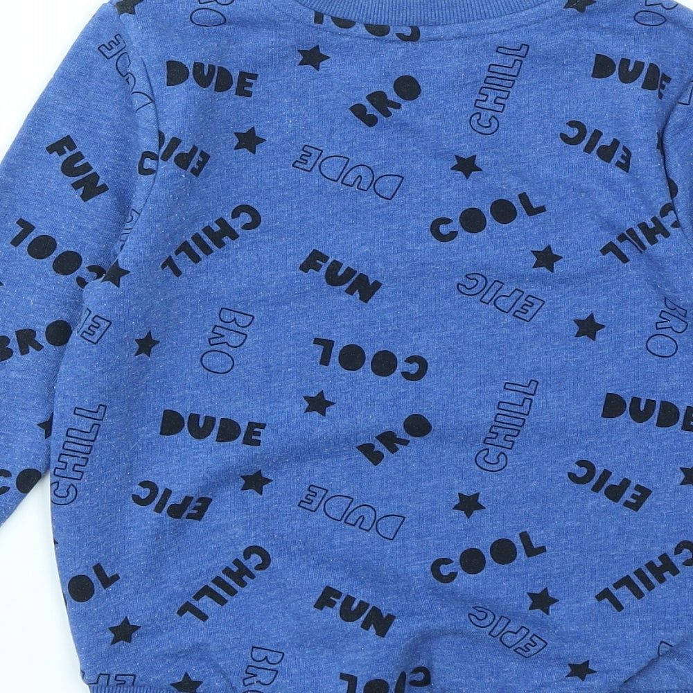 George Boys Blue   Pullover Jumper Size 4-5 Years
