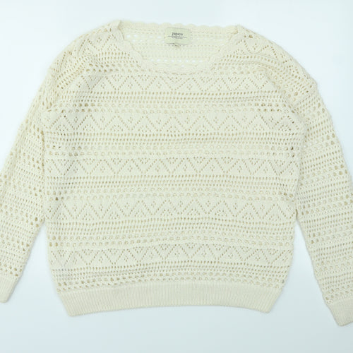 Matalan Womens Ivory   Pullover Jumper Size 14