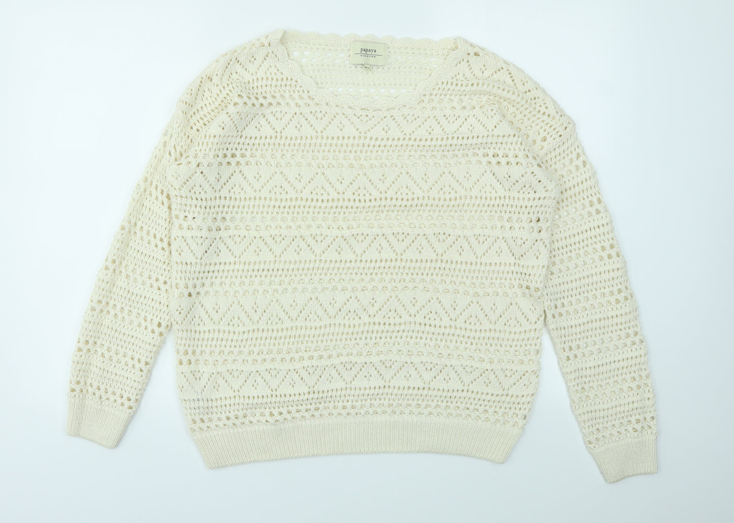 Matalan Womens Ivory   Pullover Jumper Size 14