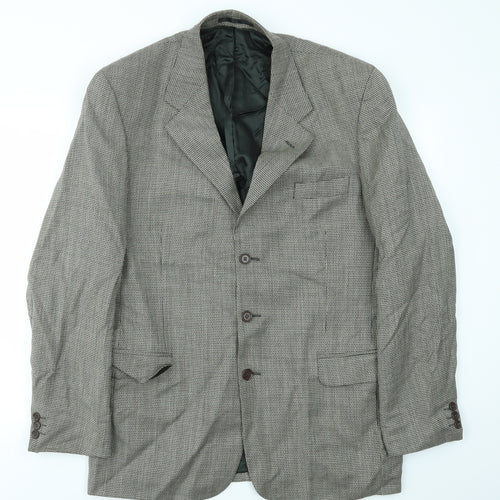 NEXT Mens Brown Check  Jacket Blazer Size 42