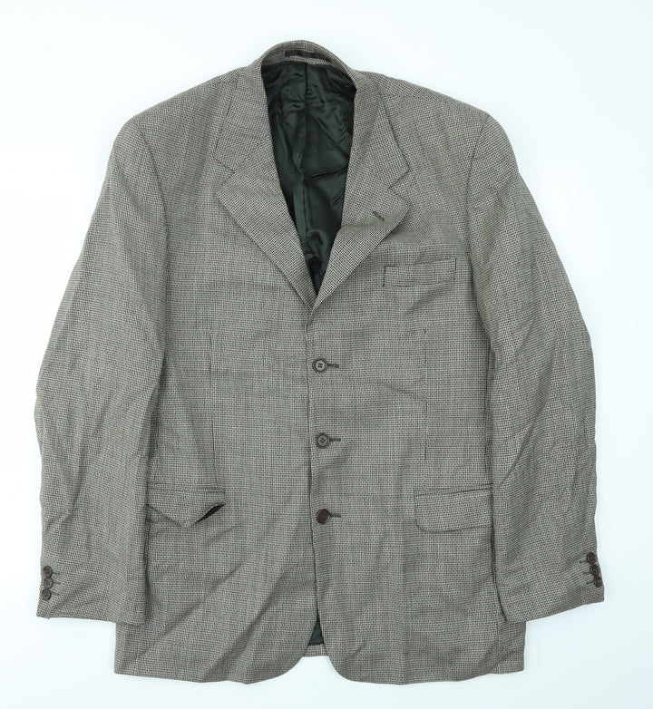 NEXT Mens Brown Check Jacket Blazer Size 42