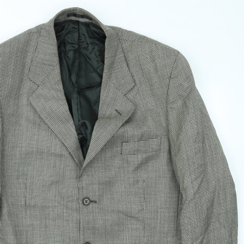 NEXT Mens Brown Check  Jacket Blazer Size 42