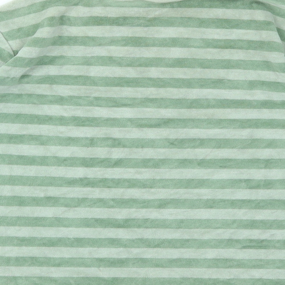 DP Boys Green Striped  Basic T-Shirt Size 8 Years