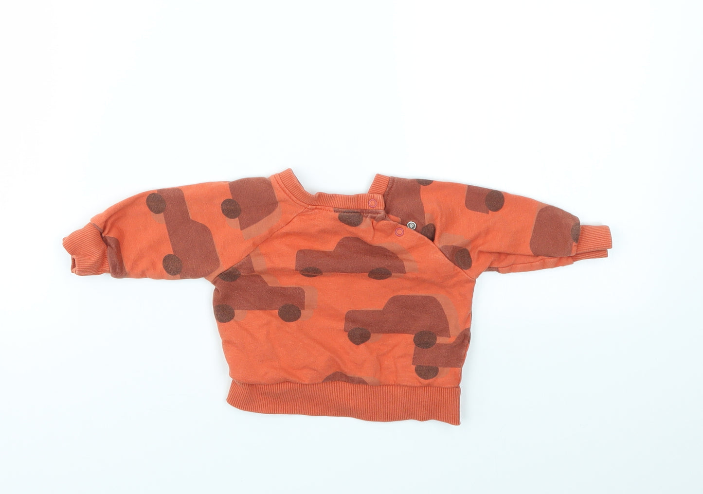 NEXT Boys Orange Geometric  Pullover Jumper Size 0-3 Months