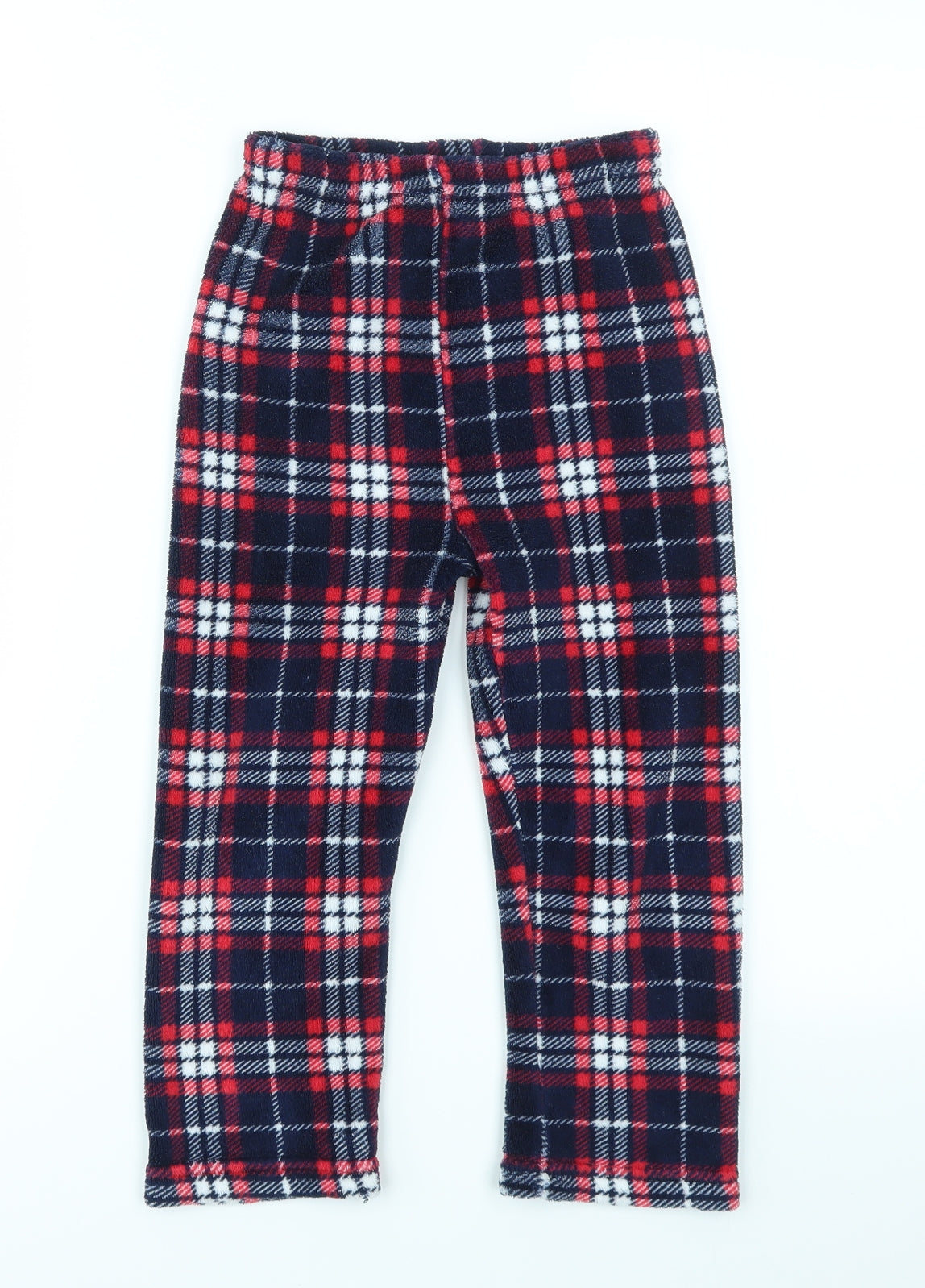 Primark Girls Multicoloured Check  Jogger Trousers Size 4-5 Years
