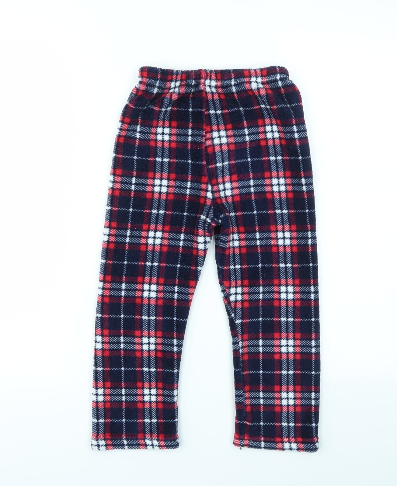 Primark Girls Multicoloured Check  Jogger Trousers Size 4-5 Years