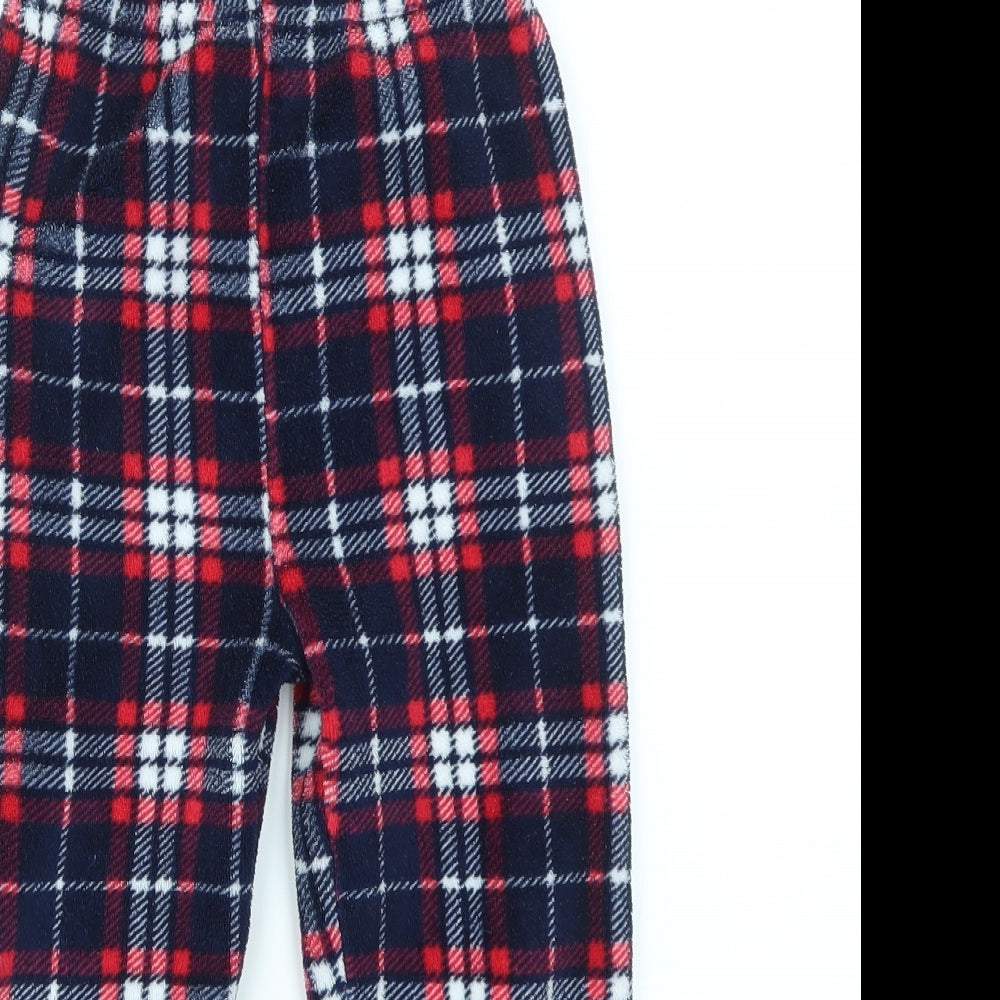 Primark Girls Multicoloured Check  Jogger Trousers Size 4-5 Years