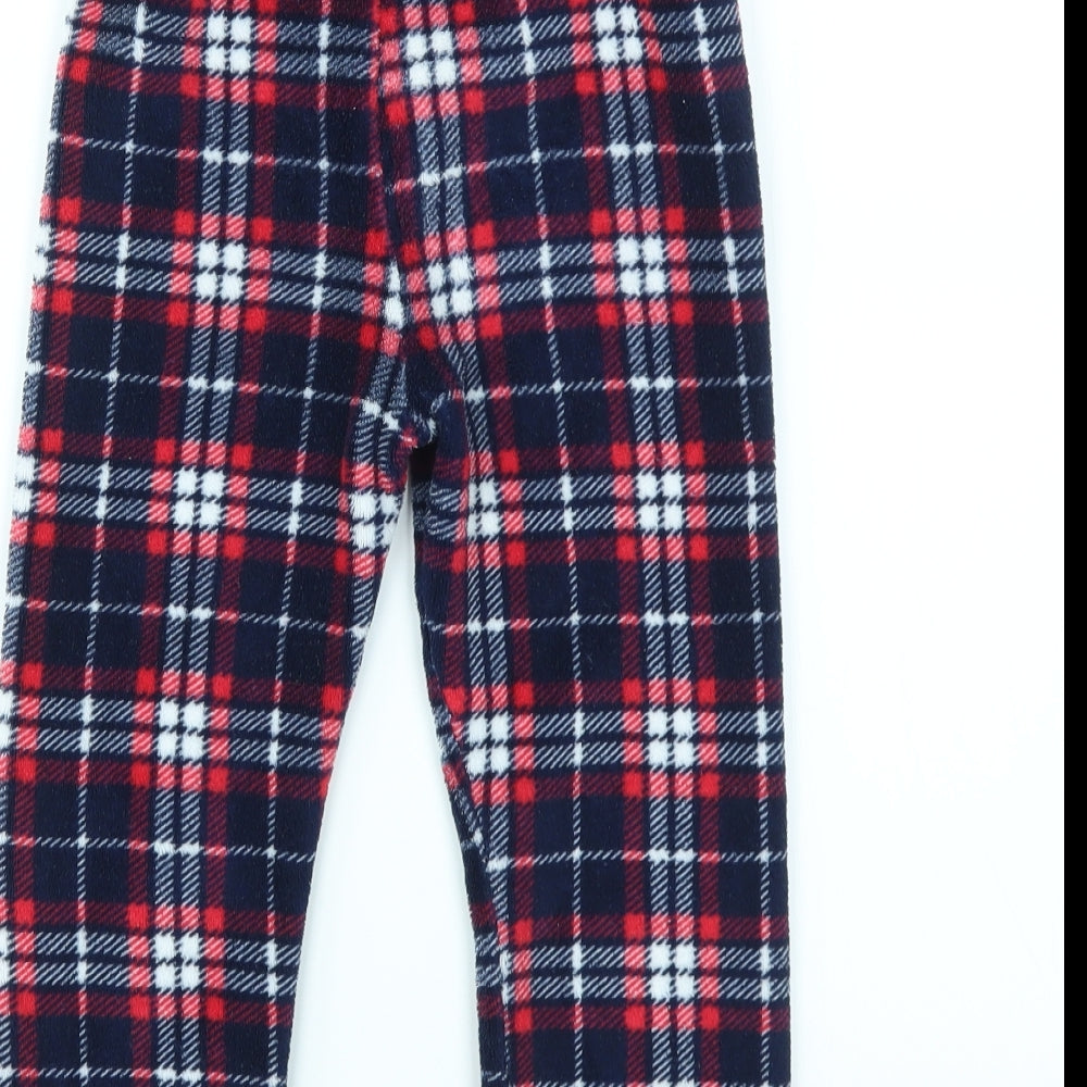 Primark Girls Multicoloured Check  Jogger Trousers Size 4-5 Years