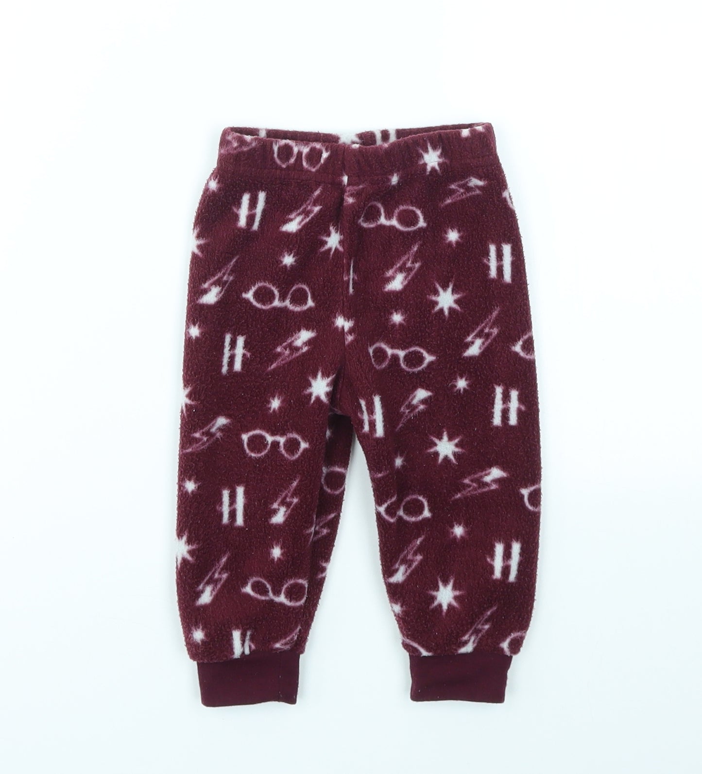 Primark Baby Red Geometric  Cargo Trousers Size 6-9 Months