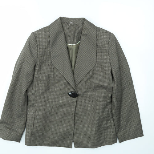 ANNA ROSE Womens Green   Jacket Blazer Size 12