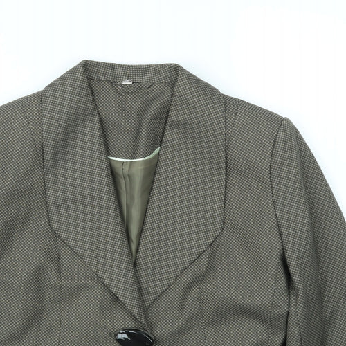 ANNA ROSE Womens Green   Jacket Blazer Size 12