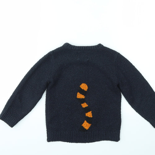 F&F Boys Blue Animal Print  Pullover Sweatshirt Size 3 Years