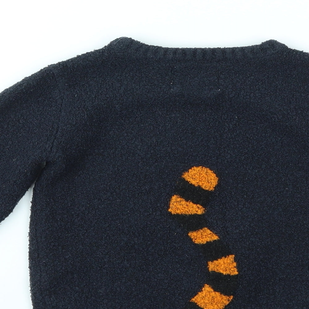 F&F Boys Blue Animal Print  Pullover Sweatshirt Size 3 Years