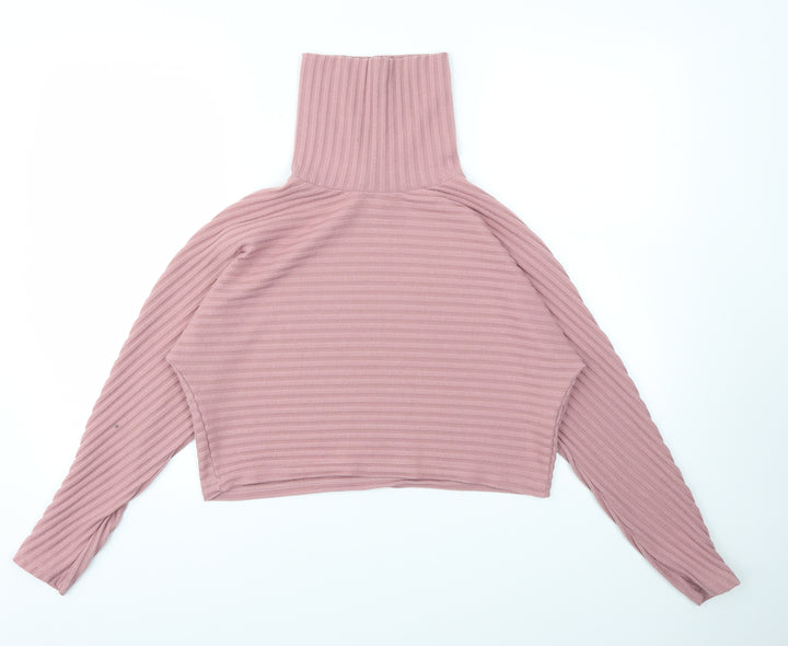 New Look Womens Pink Pullover Jumper Size S