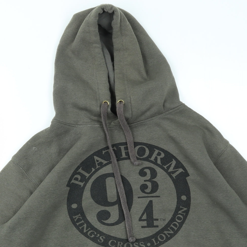 Harry Potter Mens Gold   Pullover Hoodie Size S