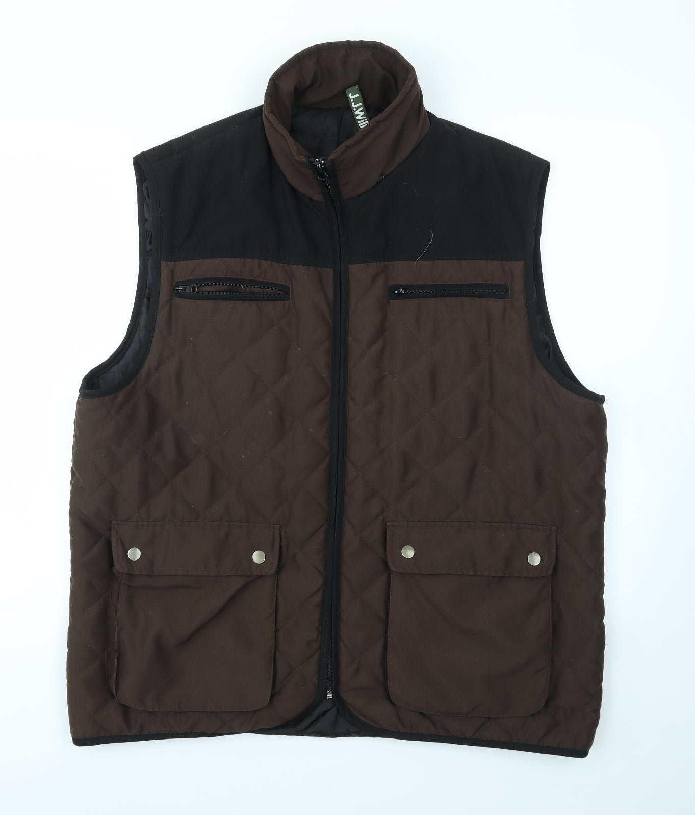 JJ Willis Mens Brown   Gilet Coat Size L