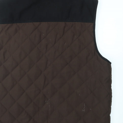 JJ Willis Mens Brown   Gilet Coat Size L