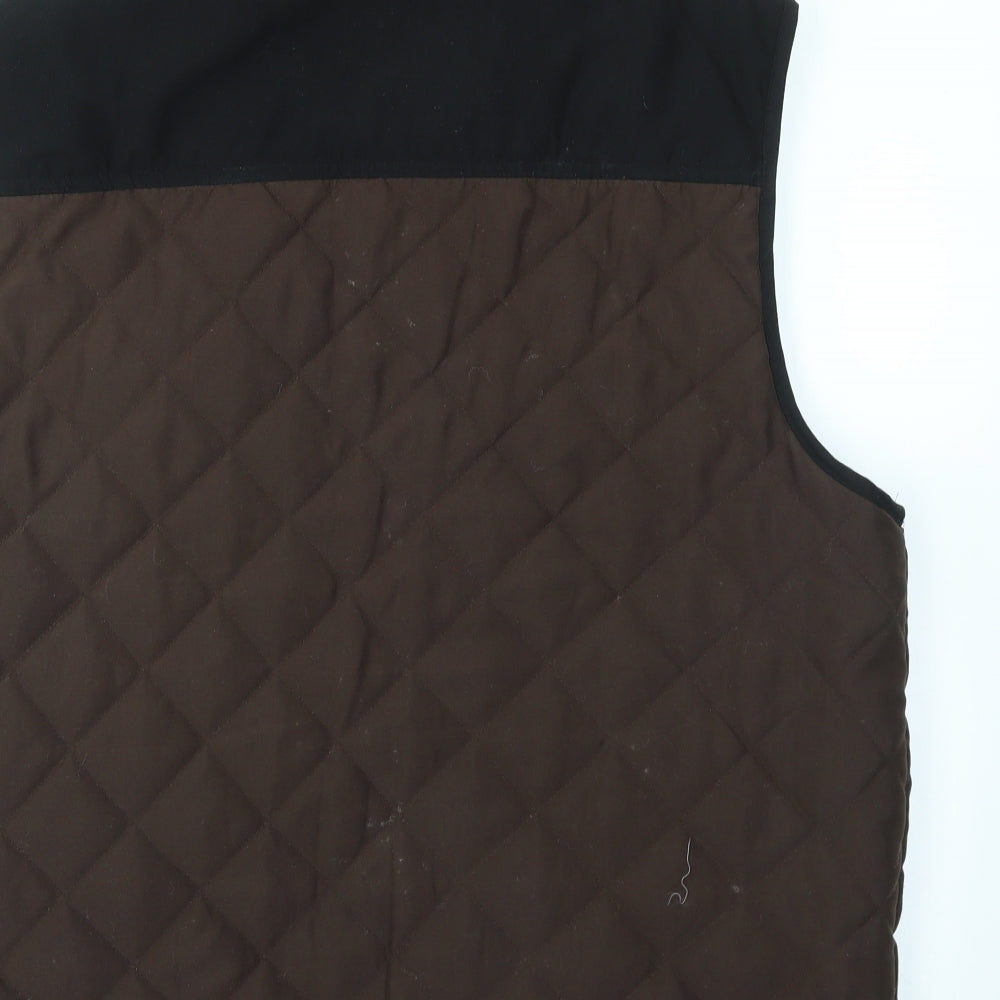 JJ Willis Mens Brown   Gilet Coat Size L