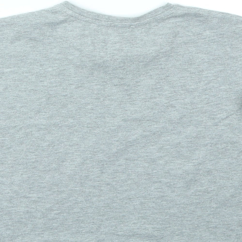George Girls Grey Geometric  Basic T-Shirt Size 10-11 Years