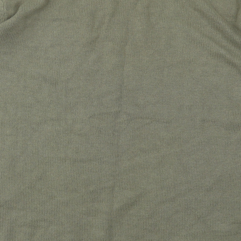Cherokee Mens Green Houndstooth  Pullover Sweatshirt Size L