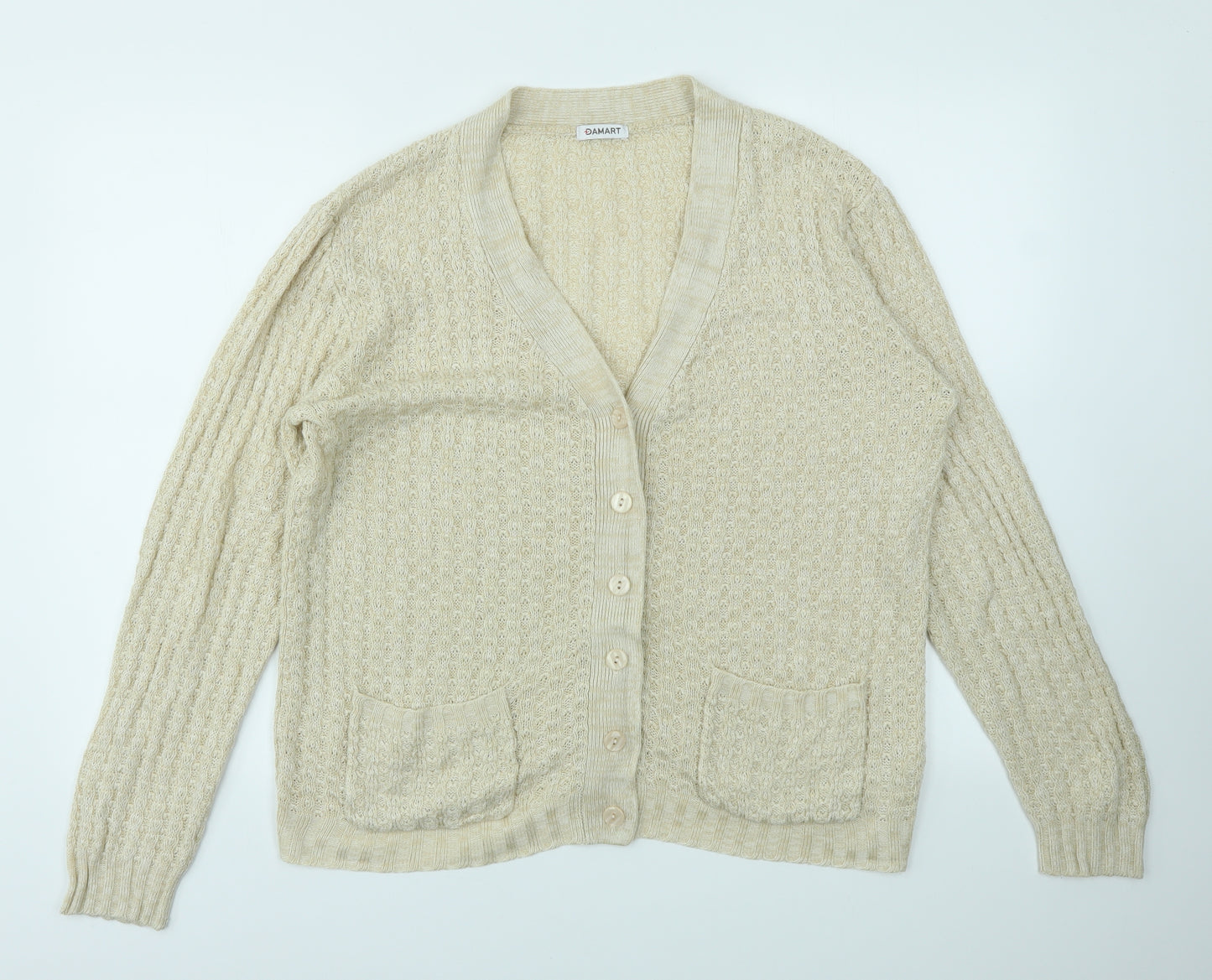 Damart Womens Ivory   Cardigan Jumper Size 14